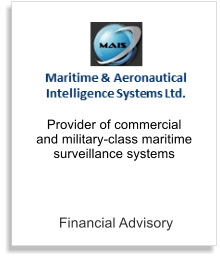 Financial Advisory Provider of commercial and military-class maritime surveillance systems